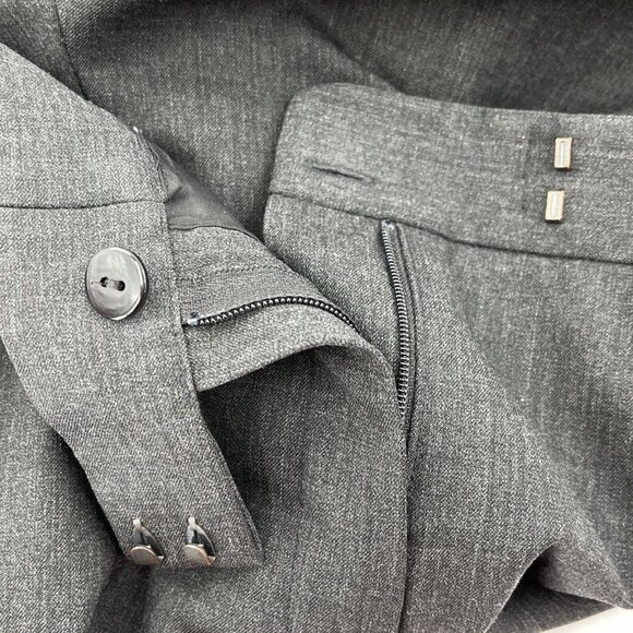 LAFAYETTE 148 Black Virgin Wool Irving Stretch Casual Dress Pants Womens 12 $448 - Picture 7 of 9